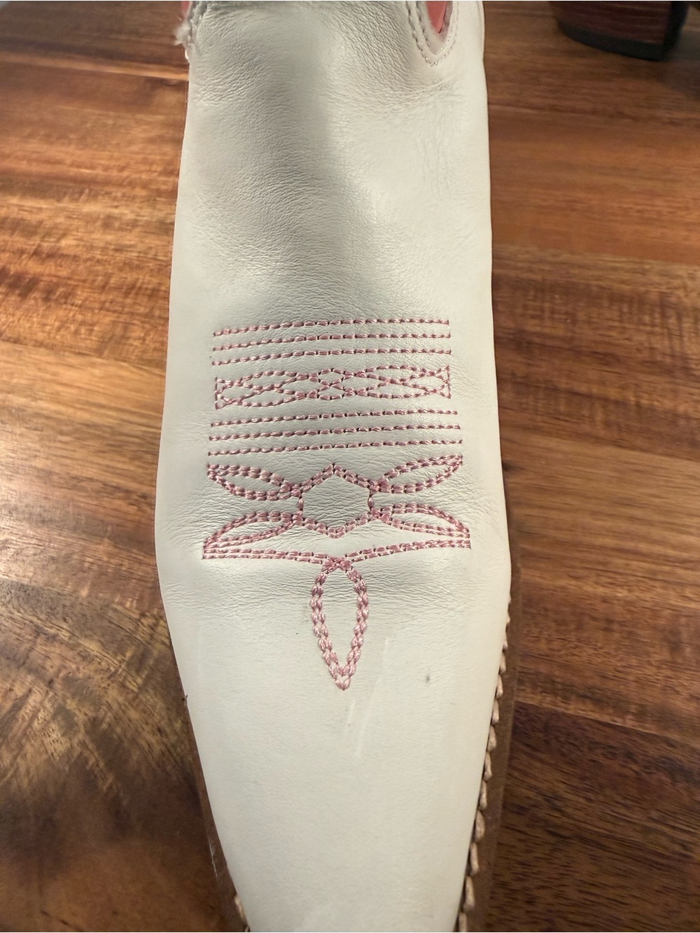Dingo Hold Your Horses Vintage Western Boots Pink/White Size 8 - Picture 5 of 14